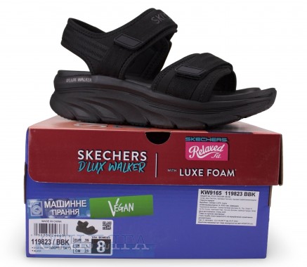 Skechers Сандалии Skechers D'Lux Walker - Adored Days 119823 BBK черные - Картинка 6