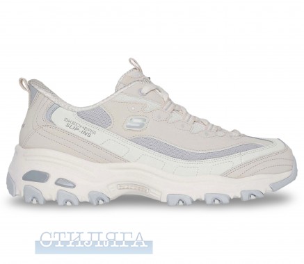 Skechers Кроссовки Skechers Slip-ins: D'Lites - Smooth Nostalgia 150537 NTGY бежевые - Картинка 1
