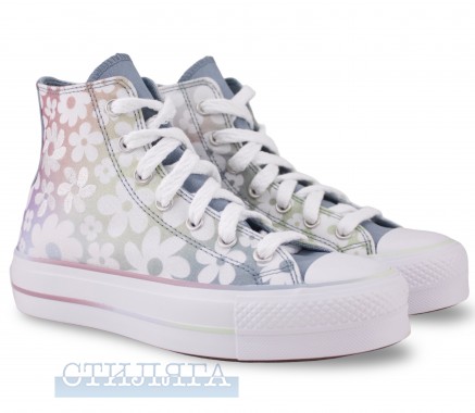 Converse Кеды Converse Chuck Taylor All Star Lift Gradient Flowers A14267C Grey - Картинка 1