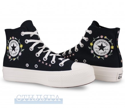 Converse Кеды Converse Chuck Taylor All Star Lift Hi Floral A15007C Black - Картинка 2