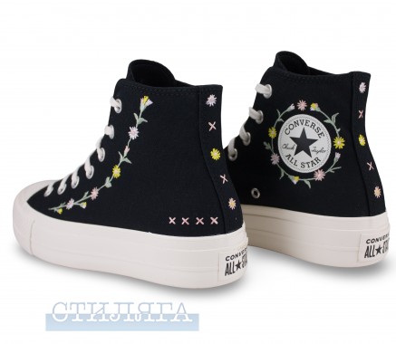 Converse Кеды Converse Chuck Taylor All Star Lift Hi Floral A15007C Black - Картинка 3