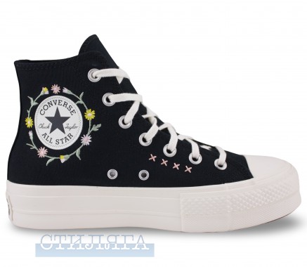 Converse Кеды Converse Chuck Taylor All Star Lift Hi Floral A15007C Black - Картинка 4
