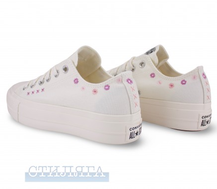 Converse Кеды Converse Chuck Taylor All Star Lift OX Floral A15008C White - Картинка 3