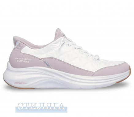 Skechers Кроссовки Skechers Slip-ins: Contour Foam - Cozy Fit 150404 WLV белые - Картинка 1