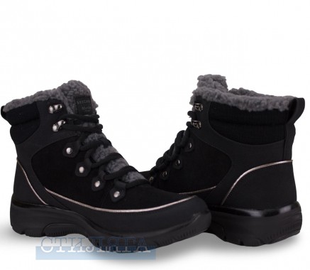 Skechers Ботинки зимние Skechers Relaxed Fit: Easy Going - Winter Road 2 188013 BLK чёрные - Картинка 2