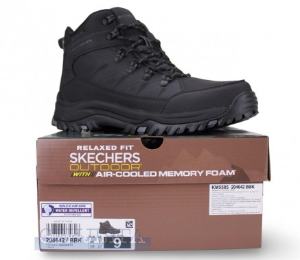 Skechers Ботинки Skechers Relaxed Fit: Relment - Daggett 204642 BBK чёрные - Картинка 6