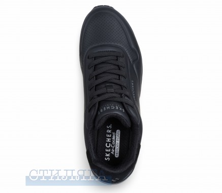 Skechers Кроссовки Skechers Uno - Tailored Air 183007 BBK чёрные - Картинка 3