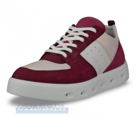 Ecco Кеды низкие ECCO Street 720 20971361443 бордовые - Картинка 2