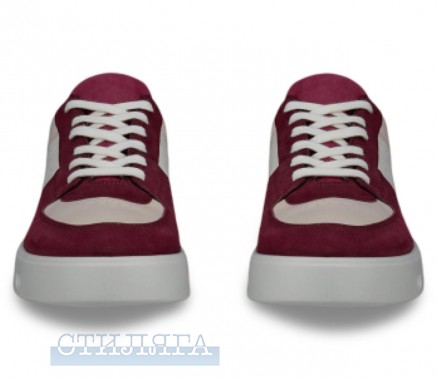 Ecco Кеды низкие ECCO Street 720 20971361443 бордовые - Картинка 4