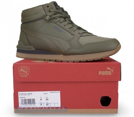 Puma Черевики Puma ST Runner v4 Mid 40289306 оливкові - Картинка 4