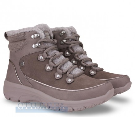 Skechers Ботинки зимние Skechers Relaxed Fit: Easy Going - Winter Road 2 188013 DKTP коричневые - Картинка 1