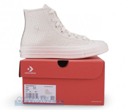 Converse Кеди Converse Chuck 70 Woven Leather A16402C бежеві - Картинка 8
