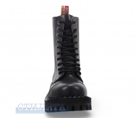 Steel Ботинки Steel на 10 люверсів 105-106/OM/B (MONSTER) Black - Картинка 5