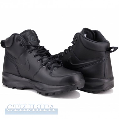 Nike Ботинки nike manoa leather 454350-003 42(8,5)(р) black/black кожа - Картинка 2