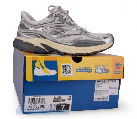 Skechers Кроссовки Skechers Slip-Ins: Stamina Sport 150710 SIL серебристые - Картинка 6