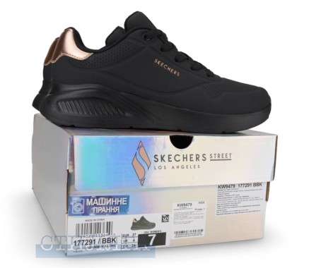 Skechers Кроссовки Skechers Uno Lite – Shimmer Along 177291 BBK чёрные - Картинка 7