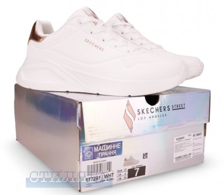 Skechers Кросівки Skechers UNO Lite - Shimmer Along 177291 WHT білі - Картинка 6