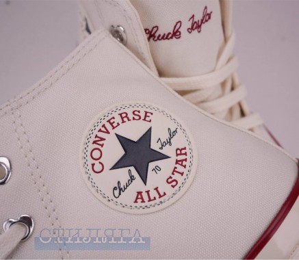 Converse Кеди Converse Chuck 70 HI Valentine's Day A19060C білі - Картинка 10