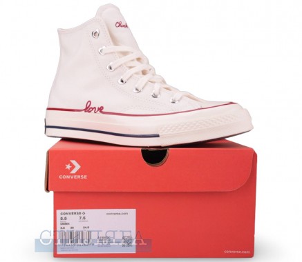 Converse Кеди Converse Chuck 70 HI Valentine's Day A19060C білі - Картинка 11