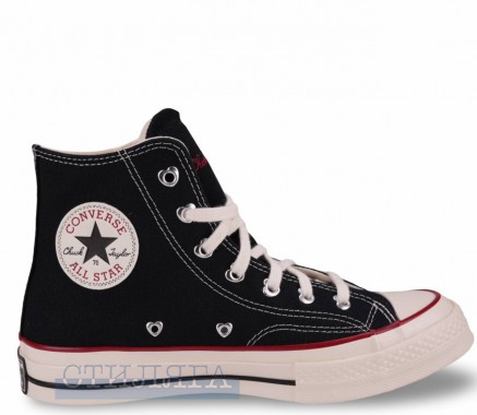 Converse Кеды Converse Chuck 70 HI Valentine's Day A19061C чёрные - Картинка 3