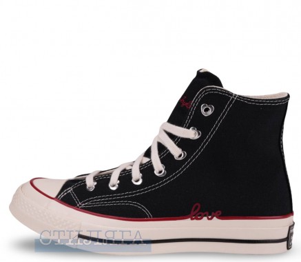 Converse Кеды Converse Chuck 70 HI Valentine's Day A19061C чёрные - Картинка 4