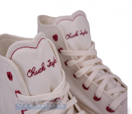 Converse Кеды Converse Chuck Taylor All Star Lift HI Valentine's Day A19058C белые - Картинка 7