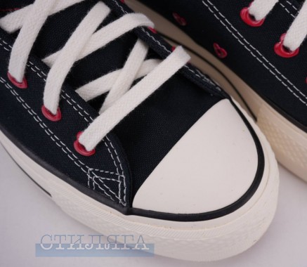 Converse Кеды Converse Chuck Taylor All Star Lift OX Valentine's Day A19059C чёрные - Картинка 8