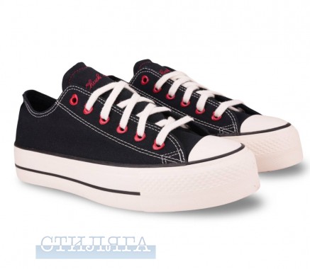 Converse Кеды Converse Chuck Taylor All Star Lift OX Valentine's Day A19059C чёрные - Картинка 1