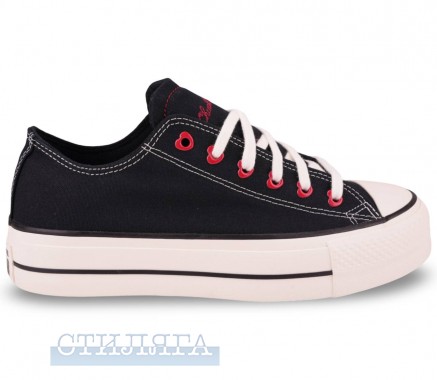 Converse Кеды Converse Chuck Taylor All Star Lift OX Valentine's Day A19059C чёрные - Картинка 3