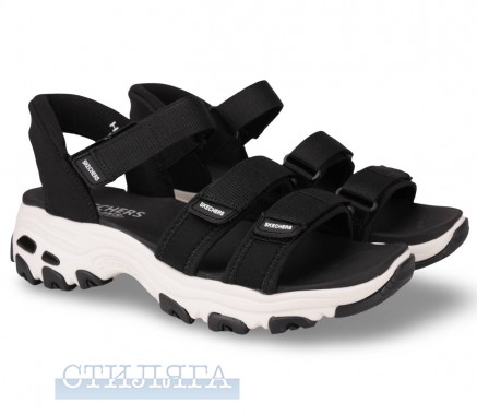 Skechers Босоніжки Skechers Slip-ins: D'Lites Sandal 163651 BLK чорні - Картинка 1