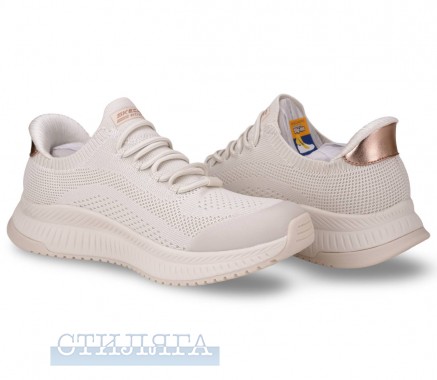 Skechers Кроссовки Skechers Slip-ins: BOBS Squad 4 117743 OFWT бежевые - Картинка 2