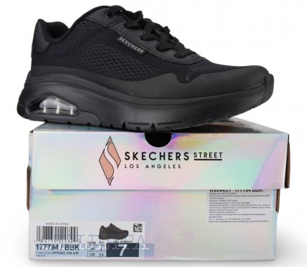 Skechers Крососвки Skechers UNO Flex - Spring On Air 177794 BBK чёрные - Картинка 7
