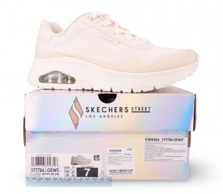 Skechers Кроссовки Skechers UNO Flex - Spring On Air 177794 OFWT молочные - Картинка 4