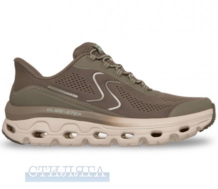 Skechers Кроссовки Skechers Slip-ins: Glide-Step Sole 180272 BRN коричневые - Картинка 1