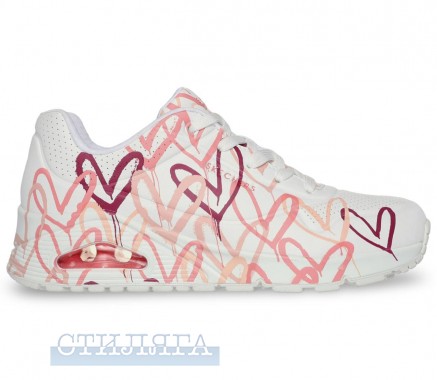 Skechers Кроссовки Skechers UNO 155507 WCRL с сердечками - Картинка 1