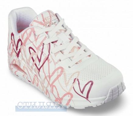 Skechers Кроссовки Skechers UNO 155507 WCRL с сердечками - Картинка 3