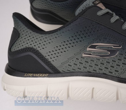 Skechers Кроссовки Skechers Slip-ins: Track 233038 OLBK оливковые - Картинка 9